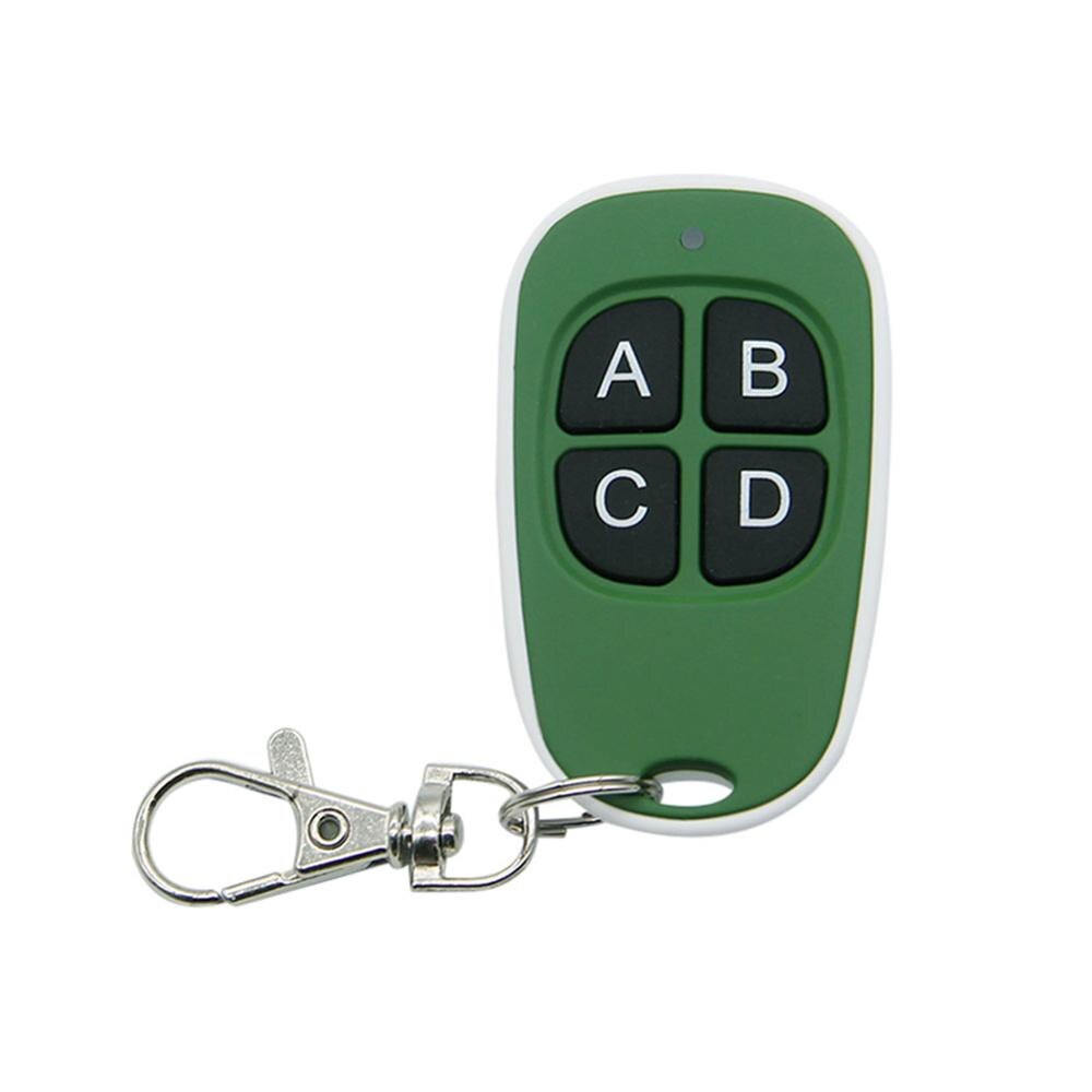 Garage Door Remote Control 433MHz 4 Keys Copy Universal Remote Control Cloning electric gate Remote Controller Duplicator Key: Green