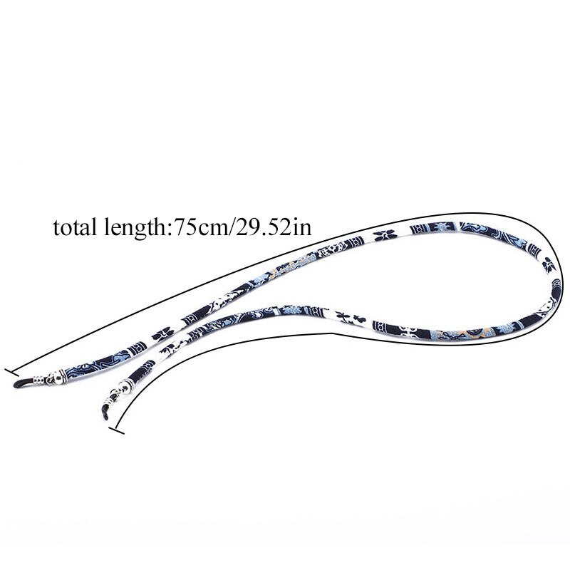Lunettes de soleil pratiques coton cou chaîne cordon de retenue sangle lunettes porte-lanière haut de gamme ethnique corde lunettes chaîne