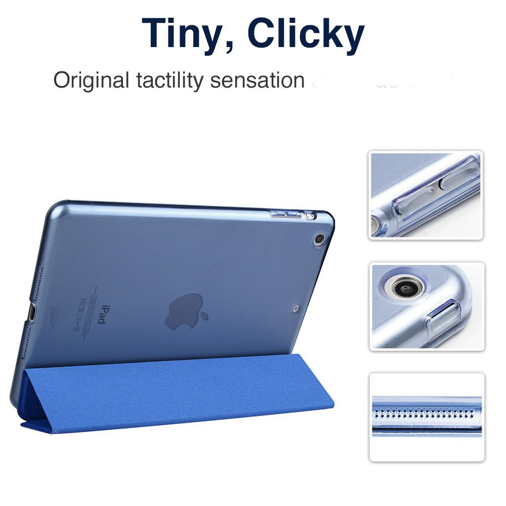 Hoes voor apple ipad mini, ultraslanke hoes met automatische slaap-/waakfunctie, slimme flipstandaard, pu-leren hoes voor ipad mini 1, 2, 3, fundas