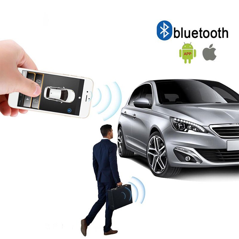 Universele Pke Keyless Entry Centrale Vergrendeling App Bluetooth Auto Alarm Systeem 686B Mobiele Telefoon Aan/Uit De Lock tweemaal