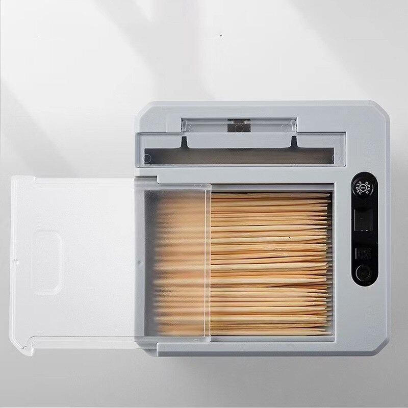 Smart Sensing Toothpick Box Automatic Innovation Home Restaurant Toothpick Machine Hotel Electric Toothpick Storage Box