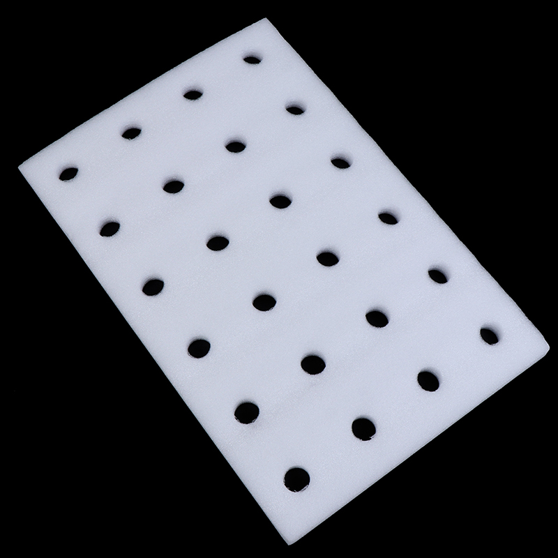 1pc Hydroponic Foam Board 600*400*30mm Greenhouse Soilless Cultivation Equipment Hydroponic Vegetable Floating Plate with Holes: Foam Board(1pc)