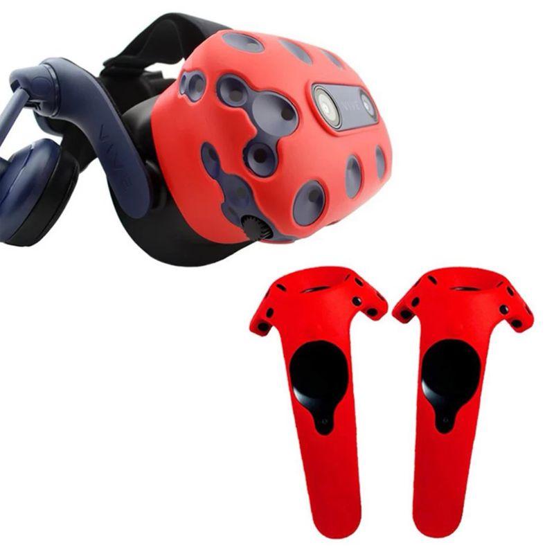 Beschermhoes Siliconen Controller Handvat Case Anti-Slip Schokbestendige Shell Game Accessoires voor HTC Vive Headset VR