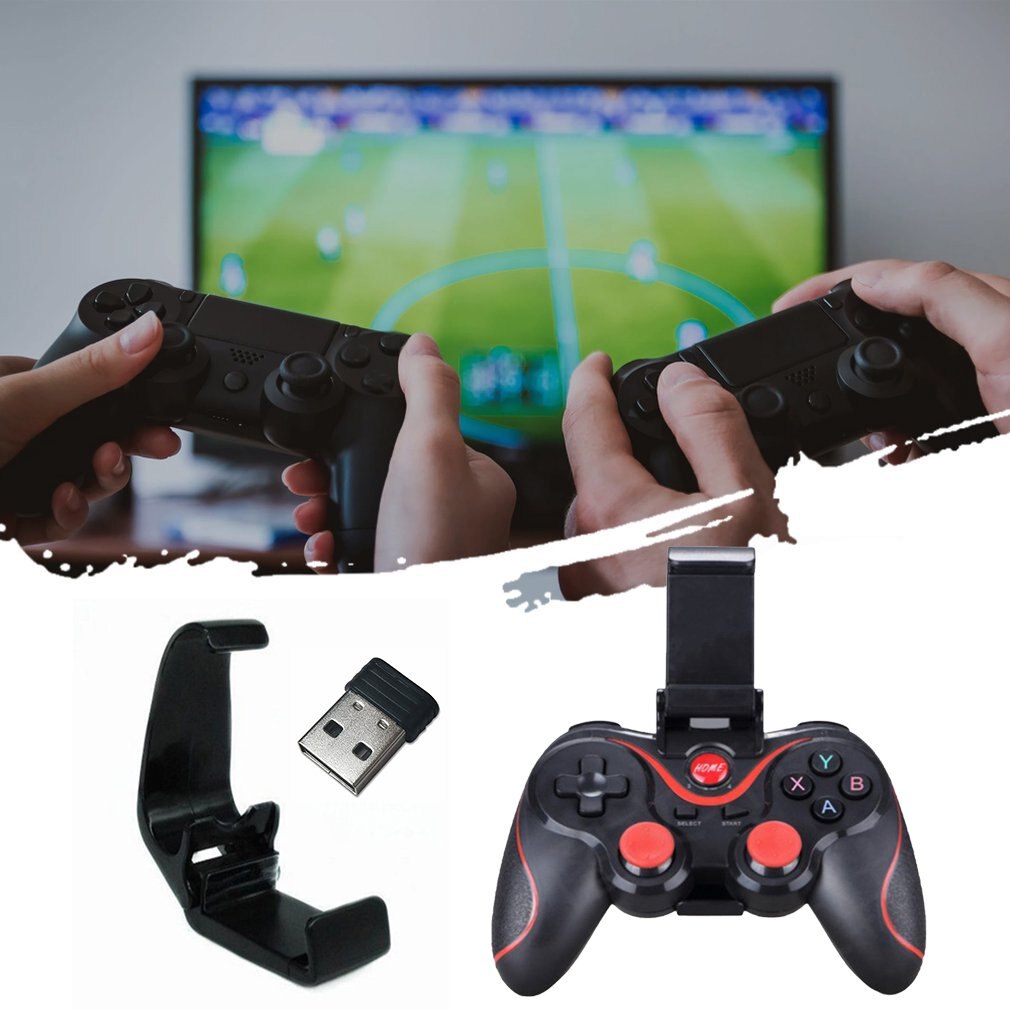 X3 Wireless Joystick Gamepad Game Controller Wireless Joystick For Mobile Phone Tablet Tv Box Holder