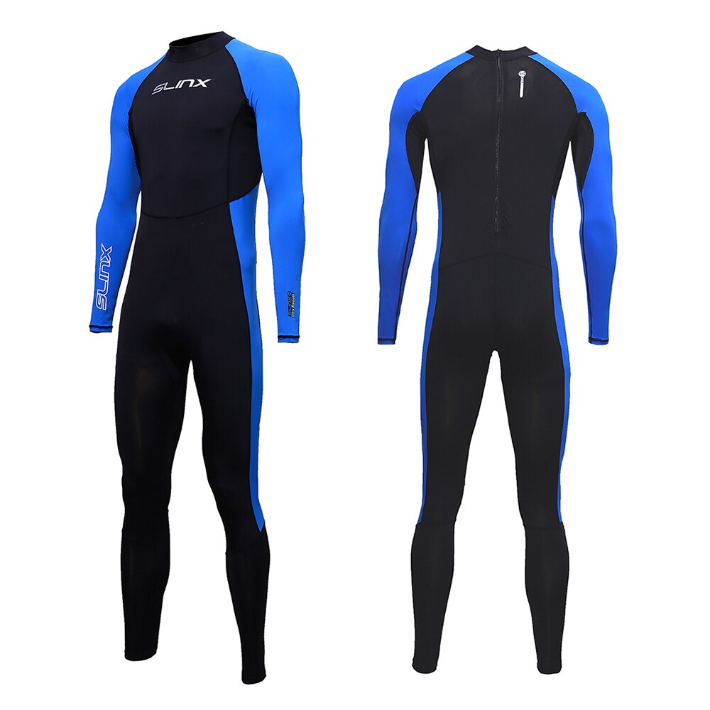 Lycra Neoprenanzug Männer Surfen Ausschlag Wachen Schnorcheln anzug langarm Zurück Reißverschluss Volle Körper Haut Tauchen Anzug Anti-Quallen bademode
