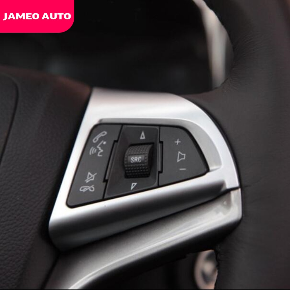 Jameo Auto Stuurwiel Multifunctionele Knop Beschermhoes Trim Sticker Voor Chevrolet Orlando Accessoires es