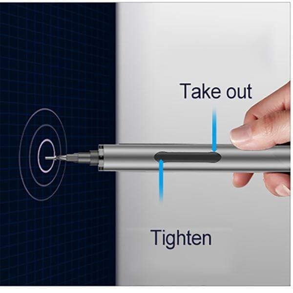 Electric Screwdriver Electrical Precision Screwdriver Kit 2 Gear Torque 400 Screw Rechargeable Magnetic Aluminum Case B