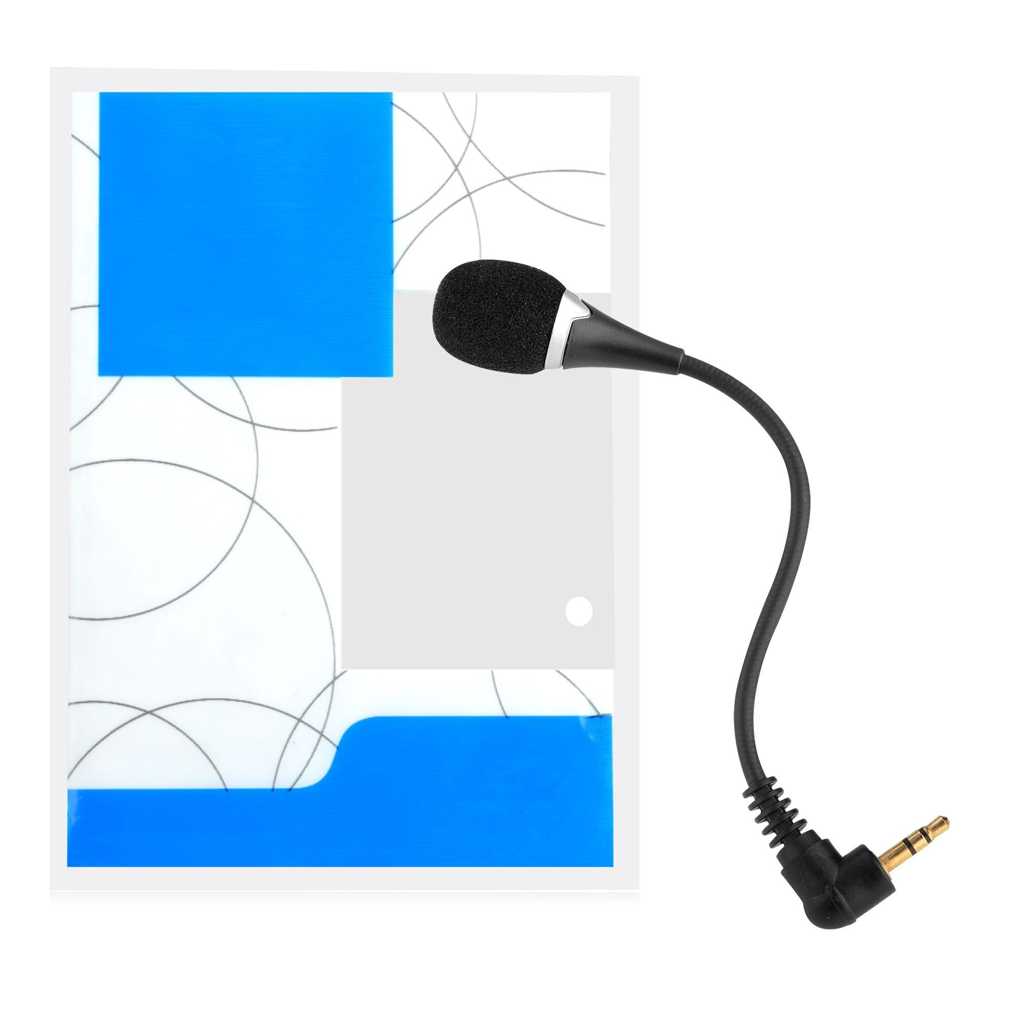 Wireless Microphone Mini Twist Rod Microphone 3.5mm Audio External Speaker Mic For Laptop PC Desktop Computer Notebook