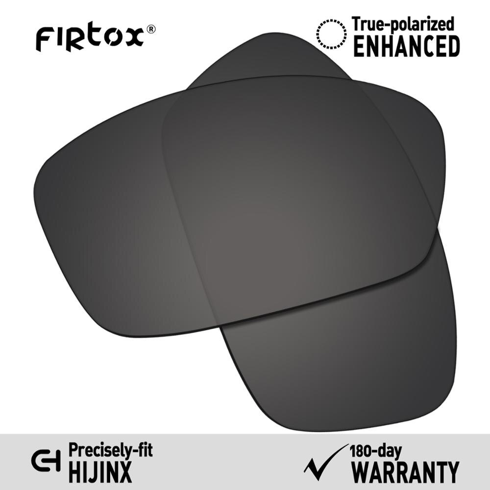 Firtox True UV400 Polarized Lenses Replacement for-Oakley Hijinx Sunglasses (Compatiable Lens Only) - Multiple Colors: Black-Polarized