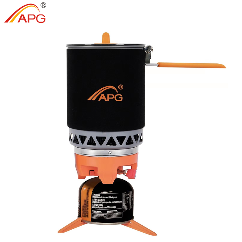 Apg Draagbare Camping Gas Branders 1600Ml System Camping Flueless Gasfornuis Koken Systeem