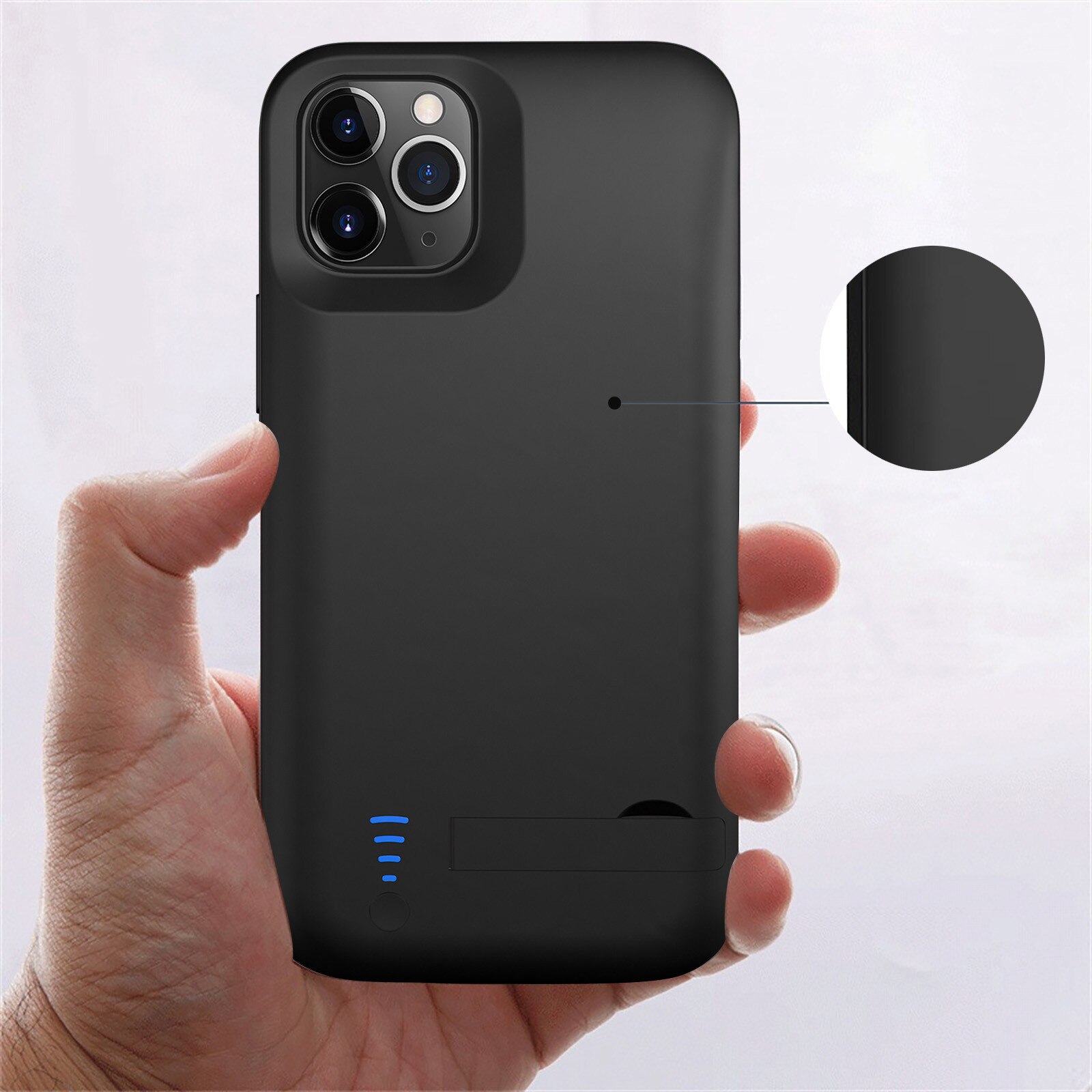 For Iphone 12 Pro 6.1inch Battery Case 5000mAh Extended Charger Power Cover For Wireless Charging Battery Magnetic Power Bank