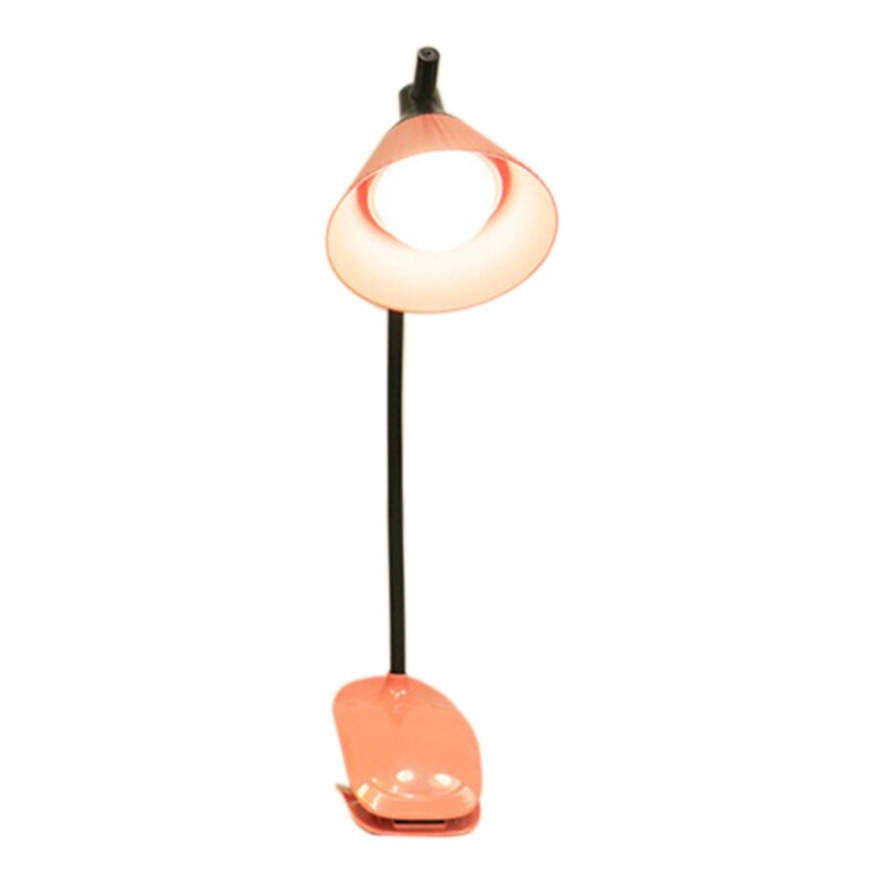 Led Desk Lamp Flexible Gooseneck Press Dimming for Book Bed Office: Red
