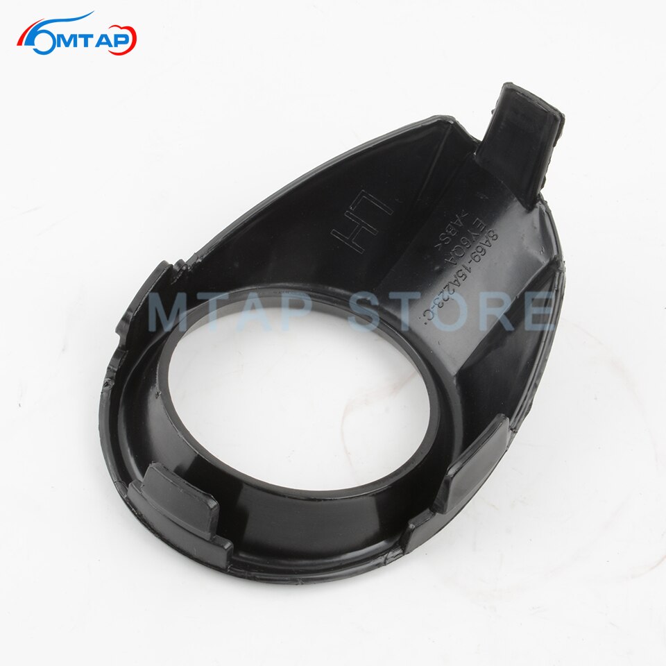 MTAP Black Front Fog Lamp Cover Trim Garnish For Ford For Fiesta 211 Front Bumper Foglight Cover Hood