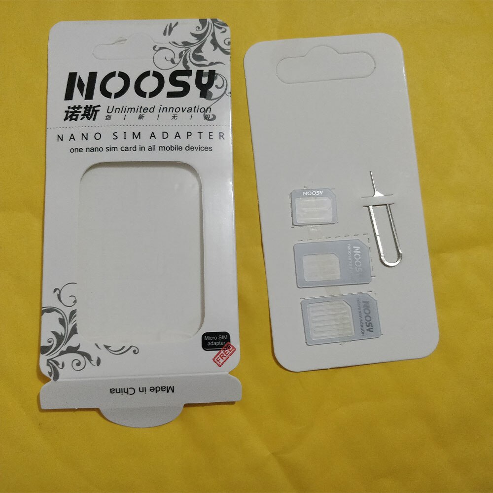 SIM Card Adapter 4 in 1 Nano Micro SIM Adapters Standaard Sim-kaart Adapters Eject Pin Voor iphone X 7 8 5 6 6 S 7 P Alle smartphones