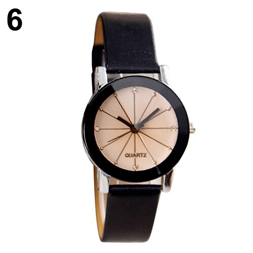 Heren dames legering imitatieleer horloges quartz sport dress polshorloge relogio masculino: Vrouwen bruinen