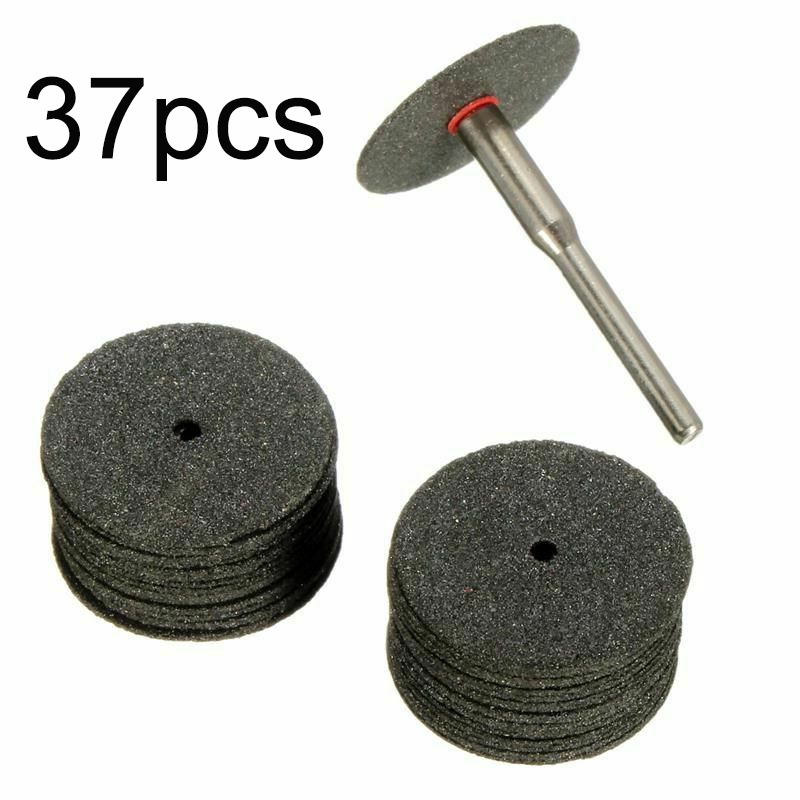 36 pièces 24mm disque de coupe en métal pour meuleuse Dremel outil de coupe lame de scie circulaire roue coupe disque de ponçage meule