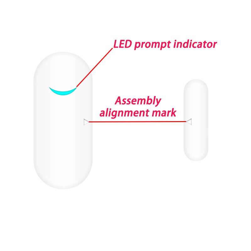 5PCS RF Sensor 433Mhz Door Window Alarm Sensor Wireless Automation Anti-Theft Alarm For Smart Home Security Alarm System
