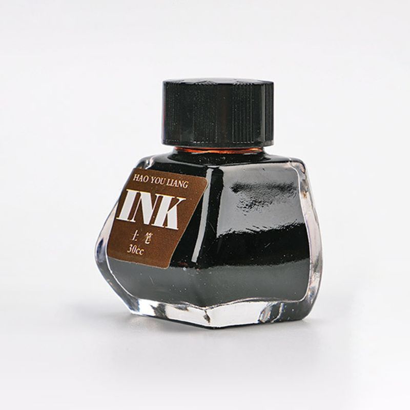 30ml 16 couleurs verre lisse écriture stylo plume encre costume pour recharge école étudiant papeterie fournitures de bureau