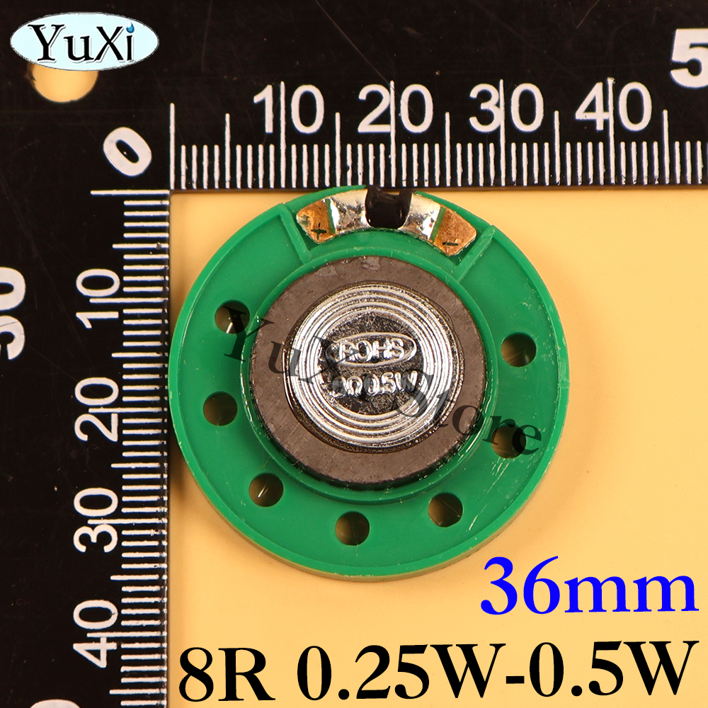 1pc hornhøjttalere 0.25w 0.5w 8r 16r 32r højttalerdiameter 20mm 21mm 23mm 27mm 29mm 36mm 40mm 8 ohm 16 ohm 32 ohm højttaler: Brun