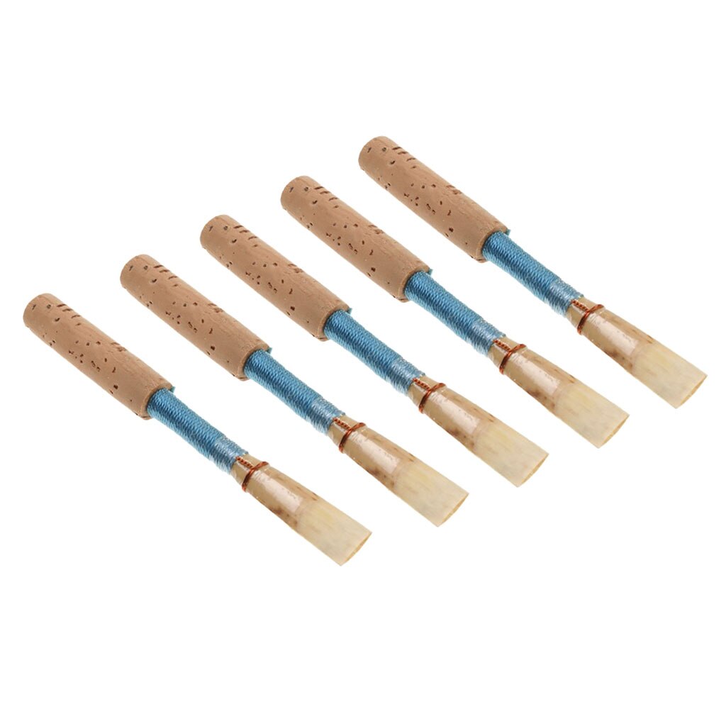 5 Pcs Hobo Riet, Sterkte Medium Zachte Handgemaakte Hobo Riet Met Blauw Kurk