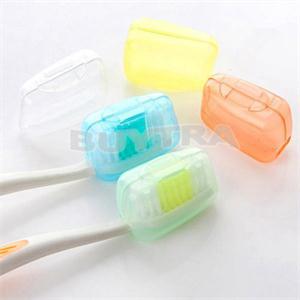 5 stk. plastisk blød rejse-tandbørstehovedetui til beskyttelseshætter