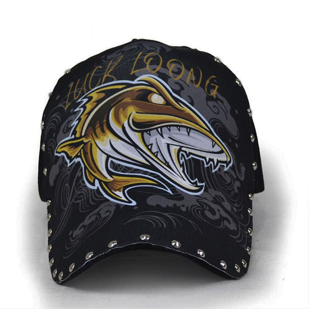 FS Luxury Brand 3D Stampa Drago Cinese Berretti da baseball con Rivetto Estate Uomo Donna Cappello Street Hip Hop Cap Gorras Para Hombres