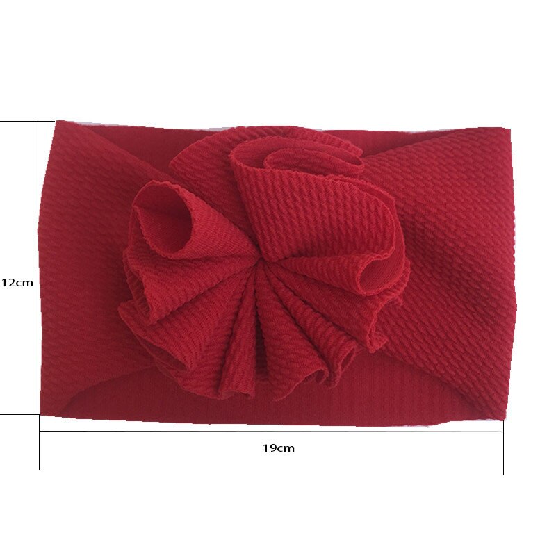 Baby hårtillbehör bandeau bebe fille pannband baby flicka pannband för tjejer baby pannband baby turban blommor diadema bebe: Röd