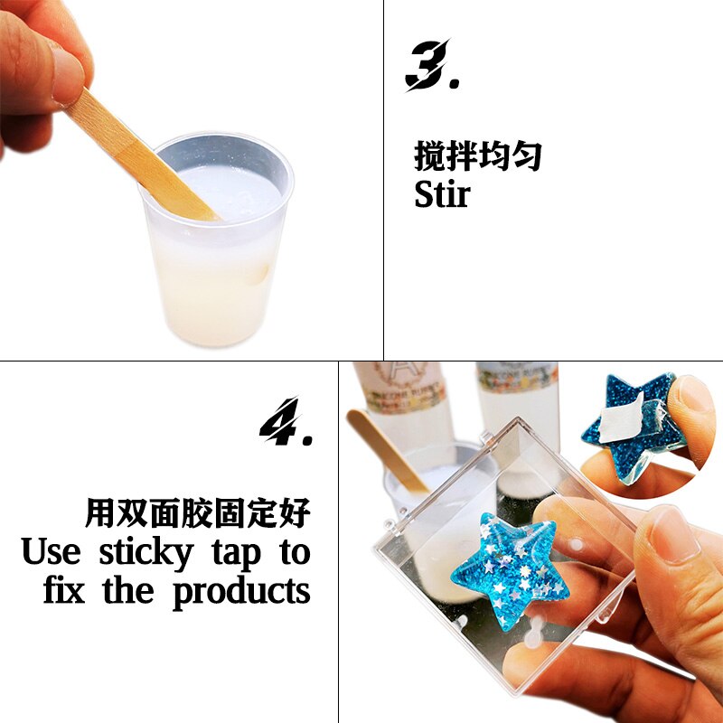 QIAOQIAO DIY Silicone Mold Making Liquid Rubber Easy To Use Make Your Own Mold Fast Curing Mold Making Silicone Kit