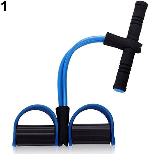 Dünne Pedal Rally Seil Fitness Elastische Sitzen Bauch Exerciser Home Gym Sport Workout Ausrüstung: Blau