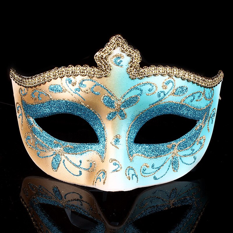 Masque boule d&#39;halloween, masque de pâques, masque de fête, de noël, pour belle femme, masque décoratif,: Bleu