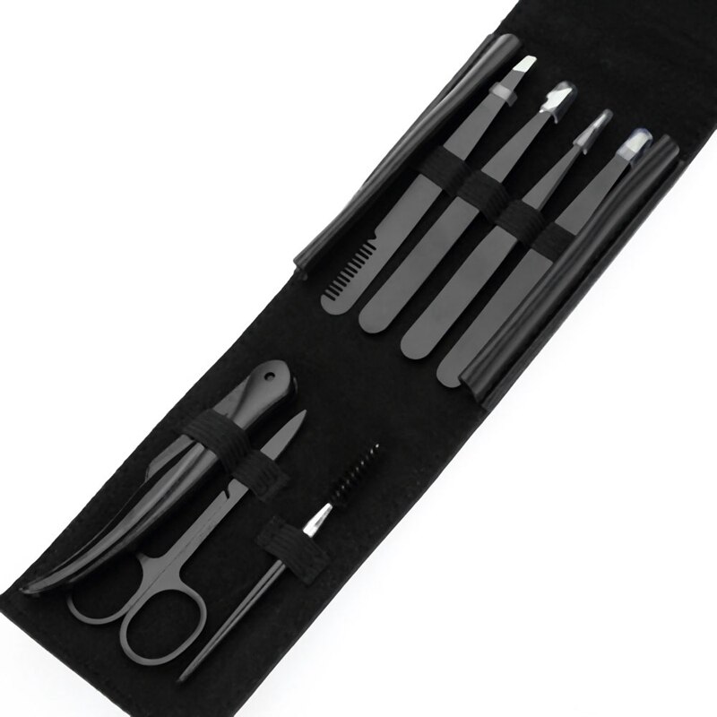 7Pcs Professionele Wenkbrauw Trimmer Set Make-Up Tool Voor Gezicht Pincet Wimpers Borstel Wenkbrauw Trimmer Set