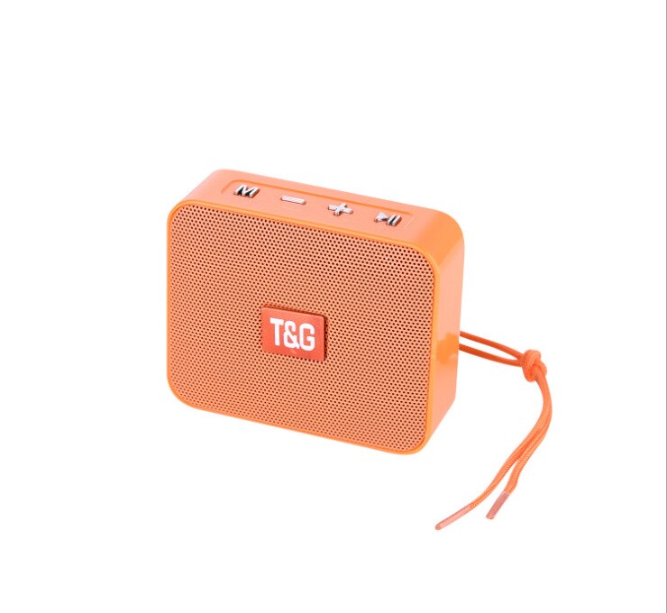 Mini Speaker TG166 Portable music Player With FM Radio Bluetooth Speakers Subwoofer Outdoor Hands-free Calling de som altavoces: TG166-Orange