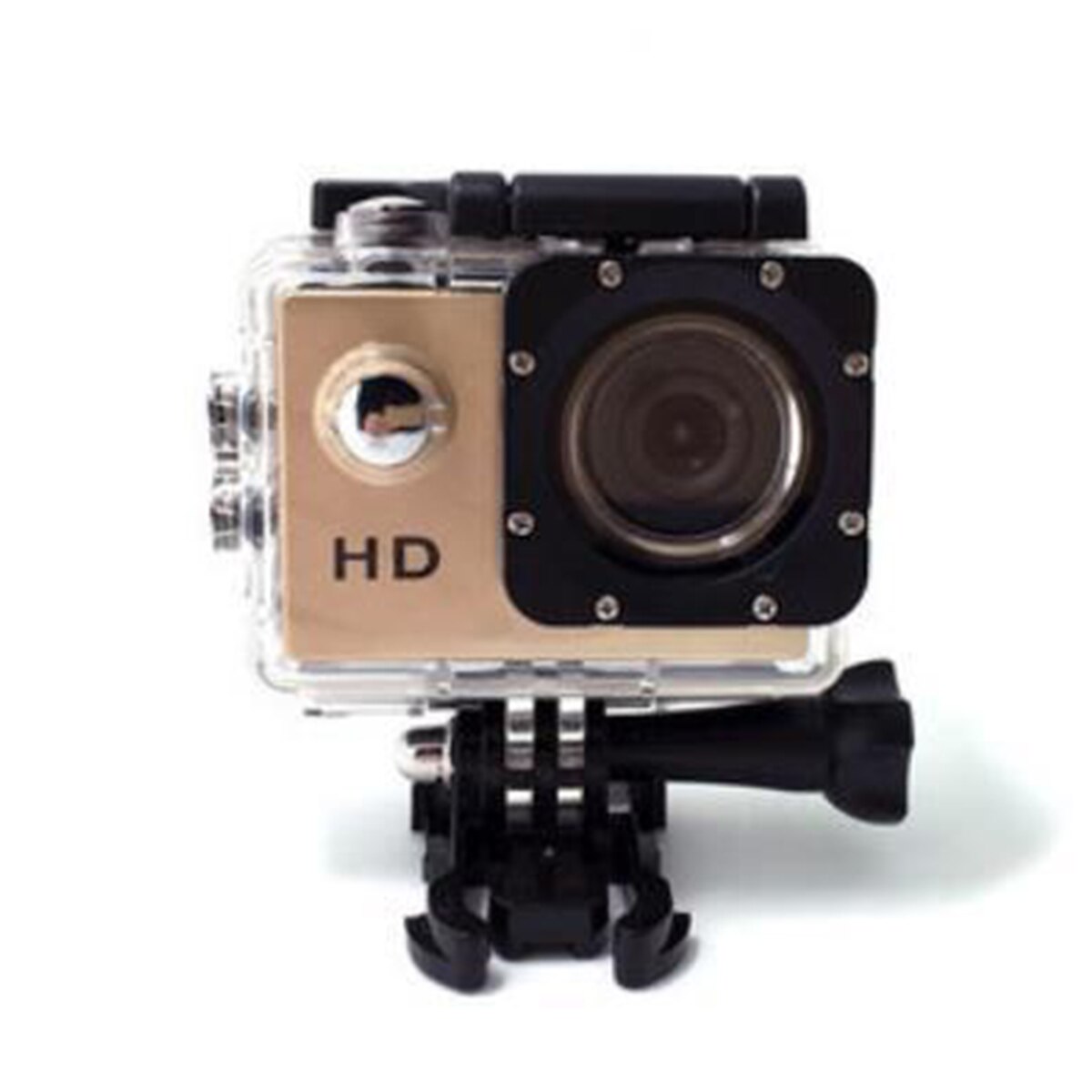 Owgyml udendørs sport action mini kamera vandtæt cam screen farve vandafvisende videoovervågning undersøisk kamera: Guld