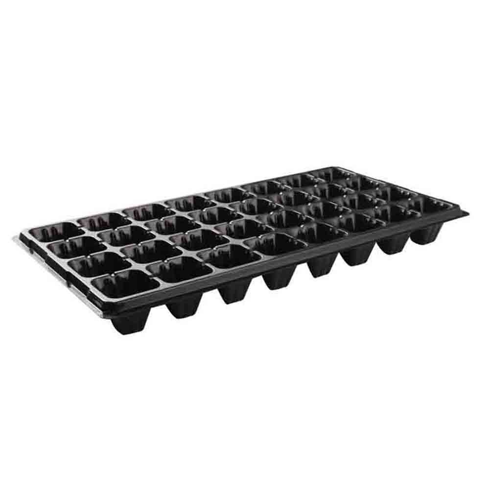 10Pcs Seeding Tray Plastic Nursery Tray Succulent Plants Pot Seed Grow Box Tray JS23: A