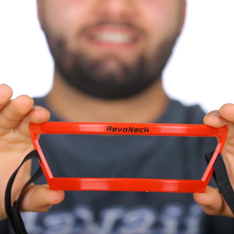 Regla de corte de cuello en forma de cuello rojo en forma de espalda regla de estilo barba