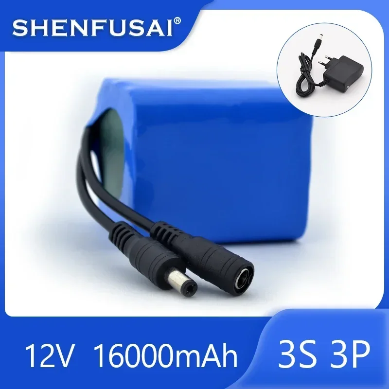 12v 8000 mah 18650 lítiová batéria 12.6v 8ah vhodná pre elektrické zariadenia, hračky, led svetlá, lítium-iónové batérie 3 s 3p