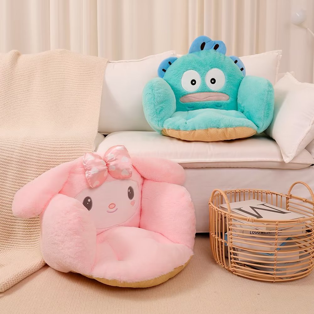 Sanrio süß meine Melodie Sitzkissen Pom Pom Purin Sitzkissen für Stuhl warmen Hintern Hangyodon Rücken kissen rutsch feste Wohnkultur
