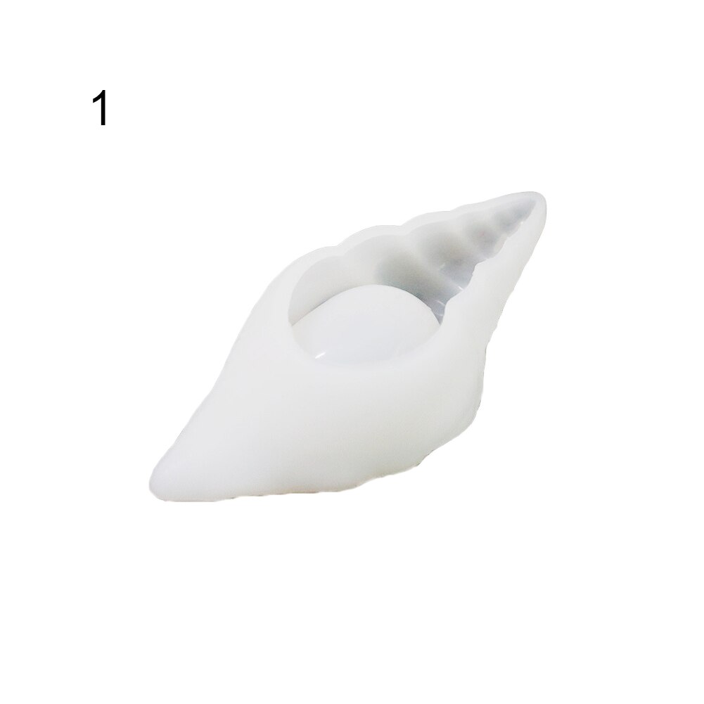 Conch Shell Silicone Mould DIY Epoxy Mirror Crafts Jewelry Storage Making Mold Shell Silicone mold resin tray: 1