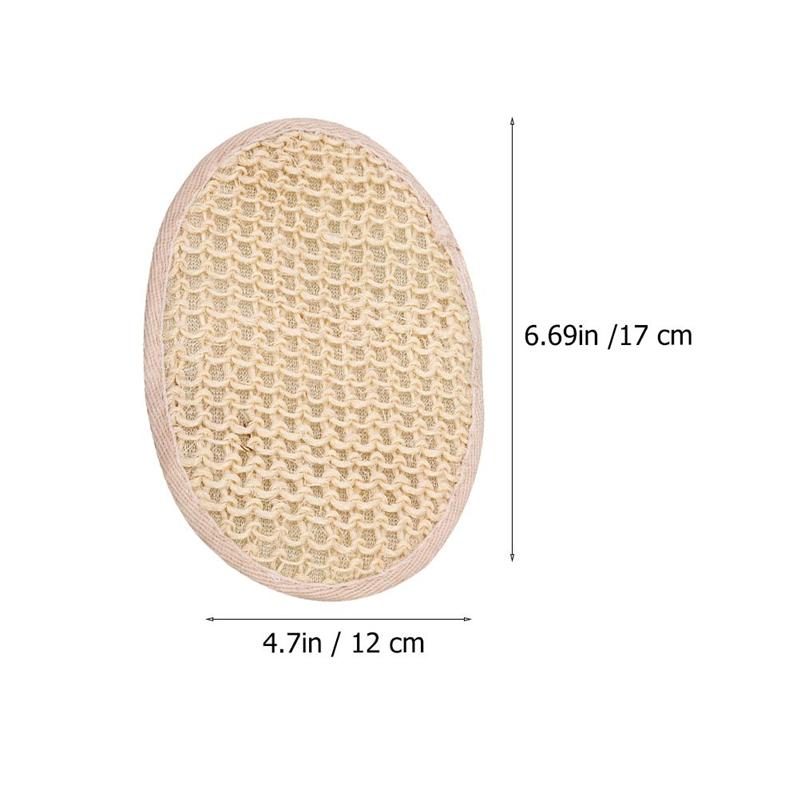 6pcs Home Exfoliating Loofah Back Scrubber Back Washer Cleaner Bath Wipe