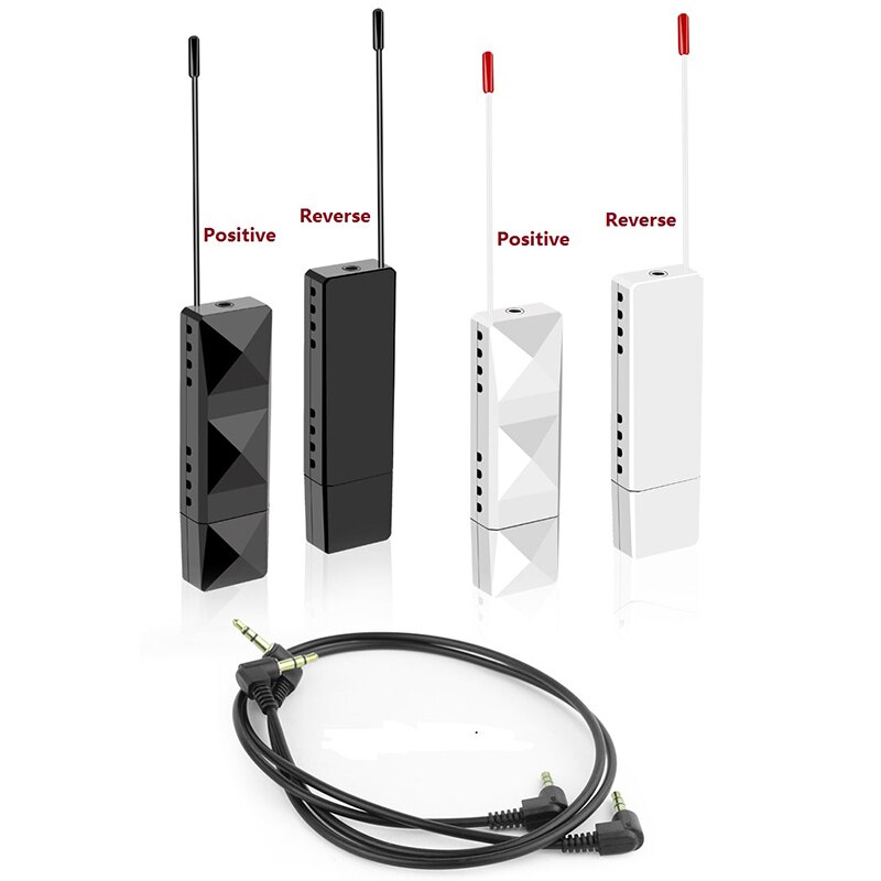 UHF HiFi Wireless o Digital Transmitter Receiver with 3.5 o Cables for Projector Computer Power Amplifier