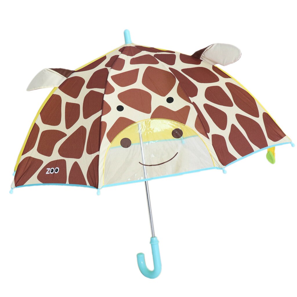Parapluie 3D motif Animal joli | Mignon, dessin animé, pour enfants étudiants: Giraffe