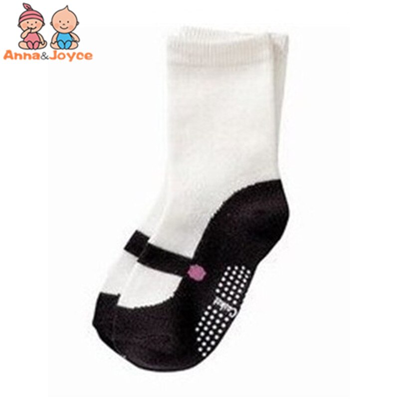 5 paia di scarpe imitazione cotone calzini per bambini All-Match Ballet Dance TWS0139