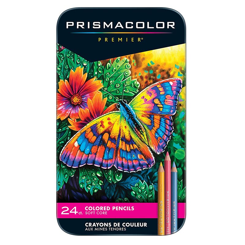 Prismacolor Premier crayons de couleur à noyau souple 24 couleurs de artiste 3597T: Default Title