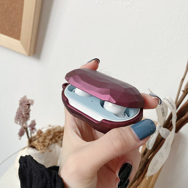 For Samsung Galaxy Buds Plus Solid color Diamond pattern Case Matte Hard Earphone Headset Protective Cover for Galaxy Buds: A8