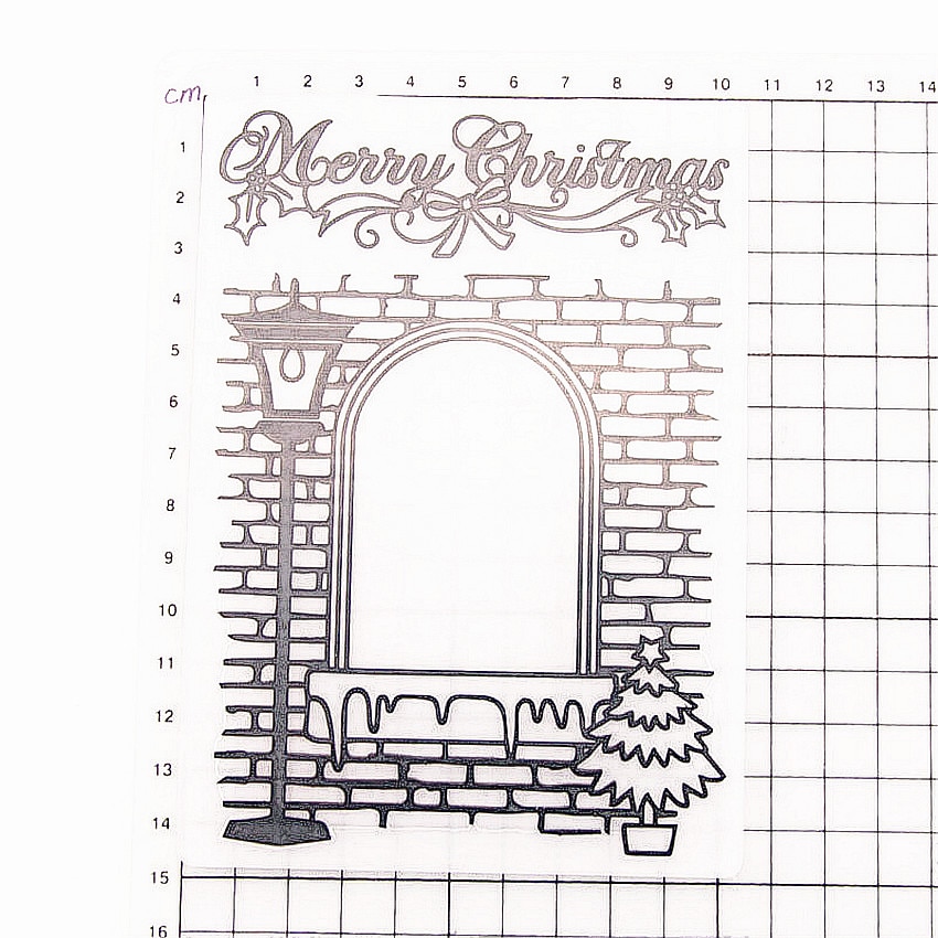 plastic clock template Easter window craft card making paper card album wedding decoration clip Embossing folders