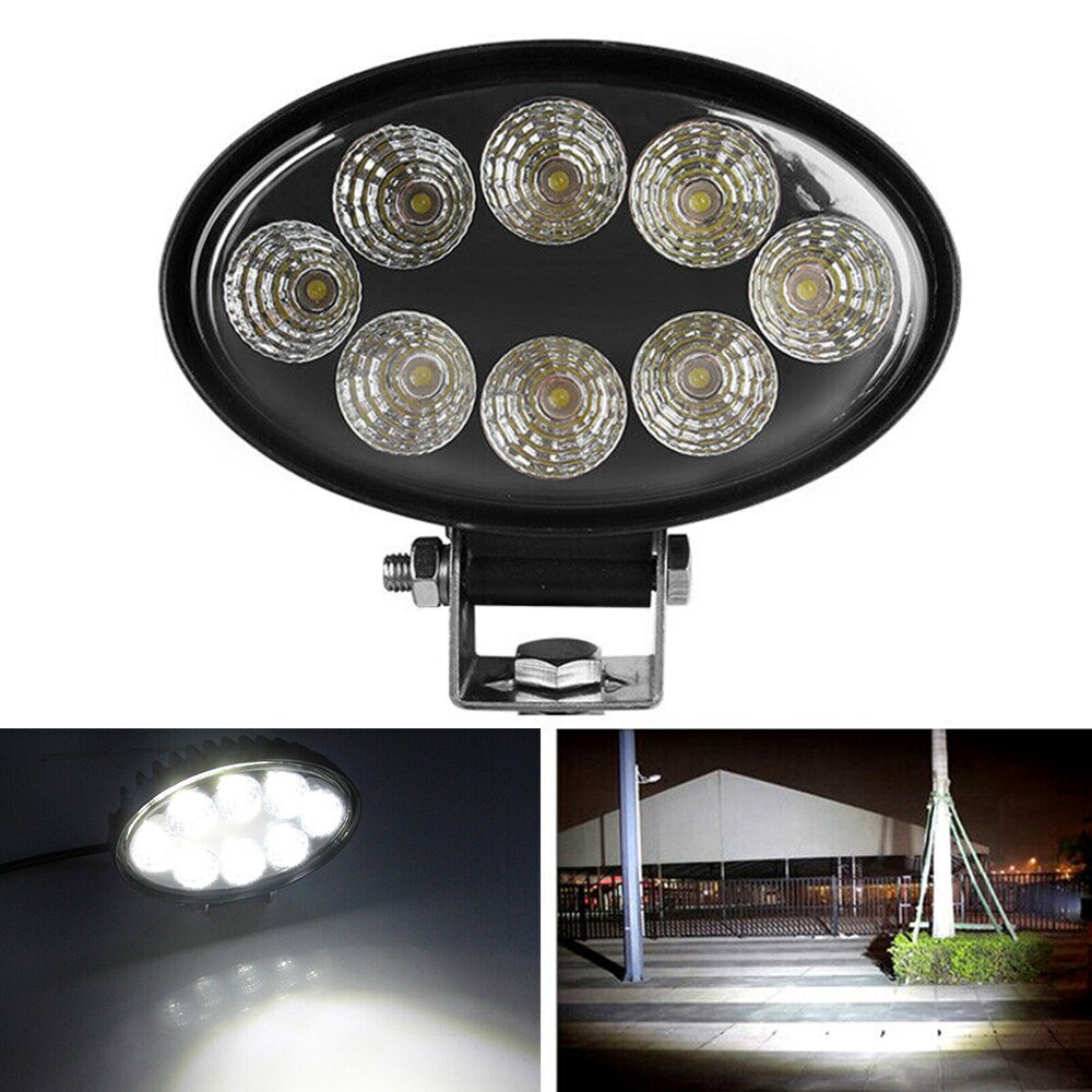 5inch LED Fog Light 60W Oval Work Lamp OffRoad Tractor Beam 12V 24V Shockproof