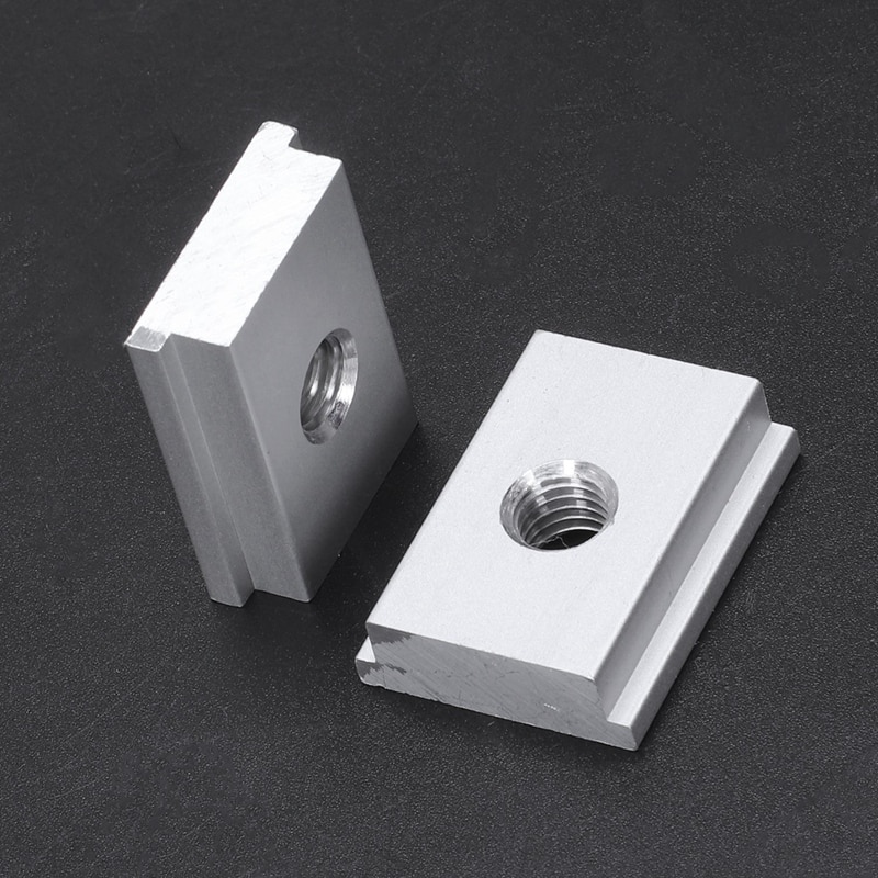 5 stk  m8 t-- spors glidemutter aluminiumslegering t spormutter for trebearbeidingsverktøy jigs skruespor