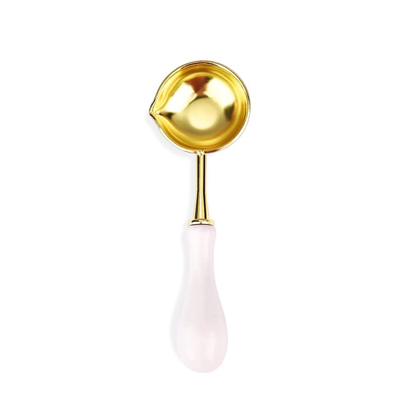 Cuchara de cera de sellado para sellar cera, mango de madera Retro, horno de cera de sellado, olla para estufa, artesanía decorativa, , sello de cera, cera SB002: Negro
