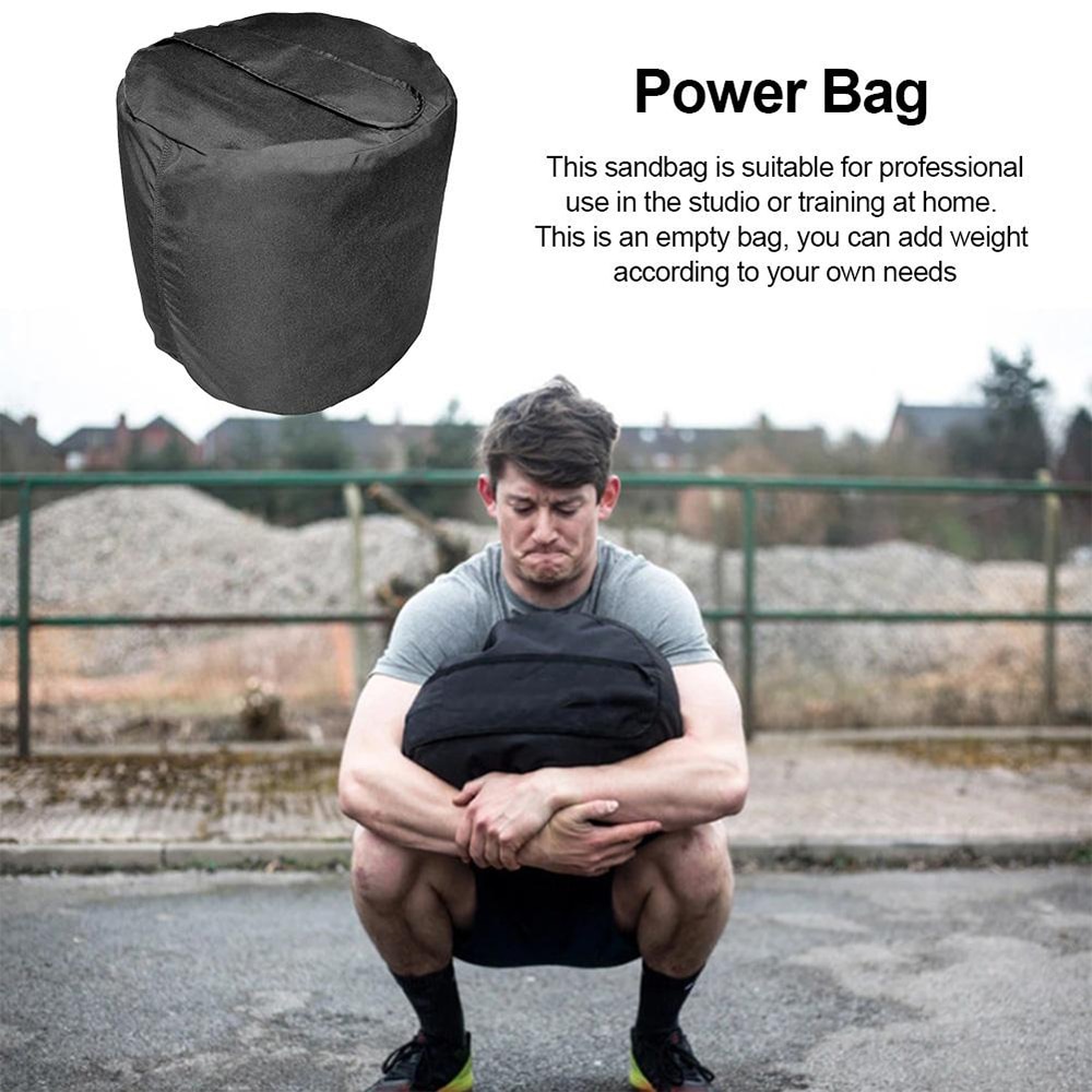 50-200 Pounds Portable Cylinder Sandbag Weight Adjustable Sand-Bag Gym Training Equipment Weightlifting Stone Lift X389D