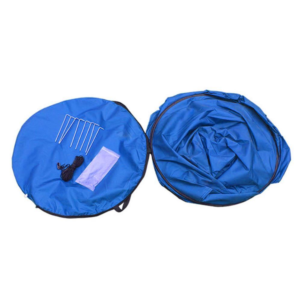 Portable Privacy Shower Toilet Camping Pop Up Tent Camouflage/UV function Outdoor Bath Dressing Tent/Photography Tent Blue